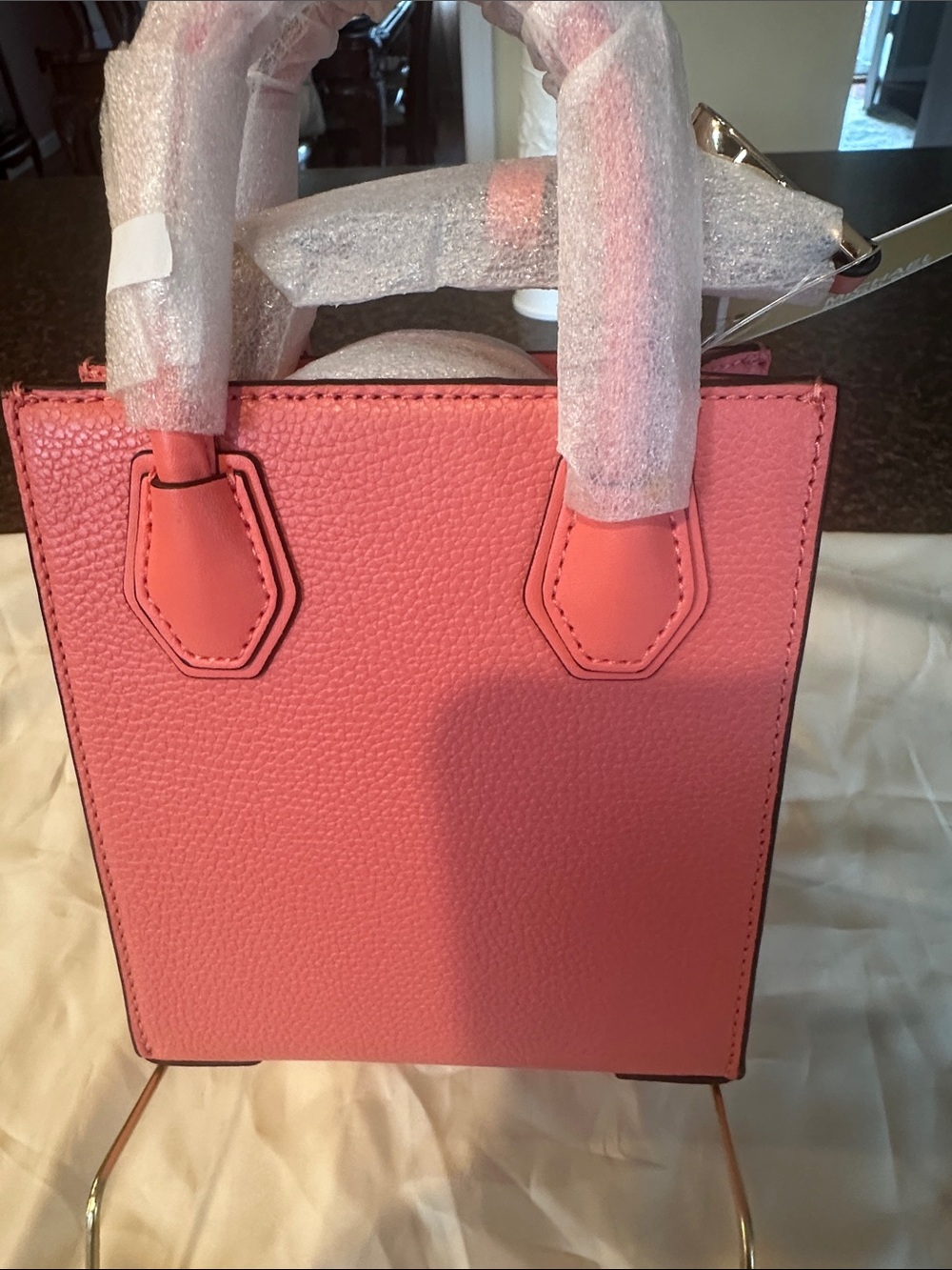Michael Kors Mercer XS Shopper Tote-Grapefruit (Pink) - Picture 5 of 10